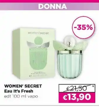 Acqua & Sapone Women secret edu it's fresh 100ml offerta