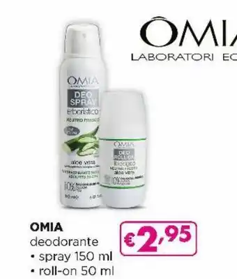 Acqua & Sapone Deodorante omia spray 150ml roll on 50ml offerta