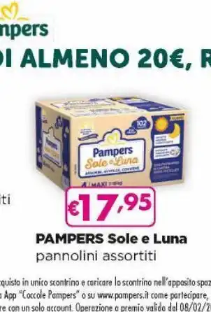 Acqua & Sapone Pannolini pampers sole e luna offerta