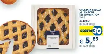 Esselunga Esselunga Top Crostata Fresca Ai Lamponi 550 g offerta