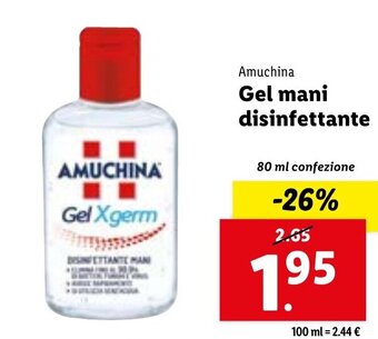 Amuchina Gel Mani Disinfettante 80 ml confezione