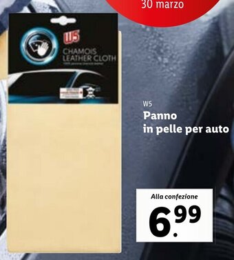 Lidl W5 Panno In Pelle Per Auto offerta