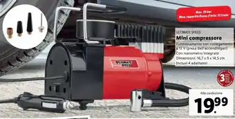 Lidl Ultimate Speed Mini Compressore offerta