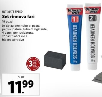 Lidl Ultimate Speed Set Rinnova Fari offerta