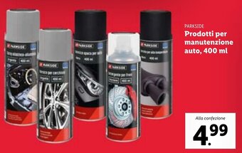Lidl Parkside Prodotti Per Manutenzione Auto, 400 ml offerta