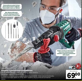 Lidl Parkside Trapano A Percussione Scalpellatore offerta