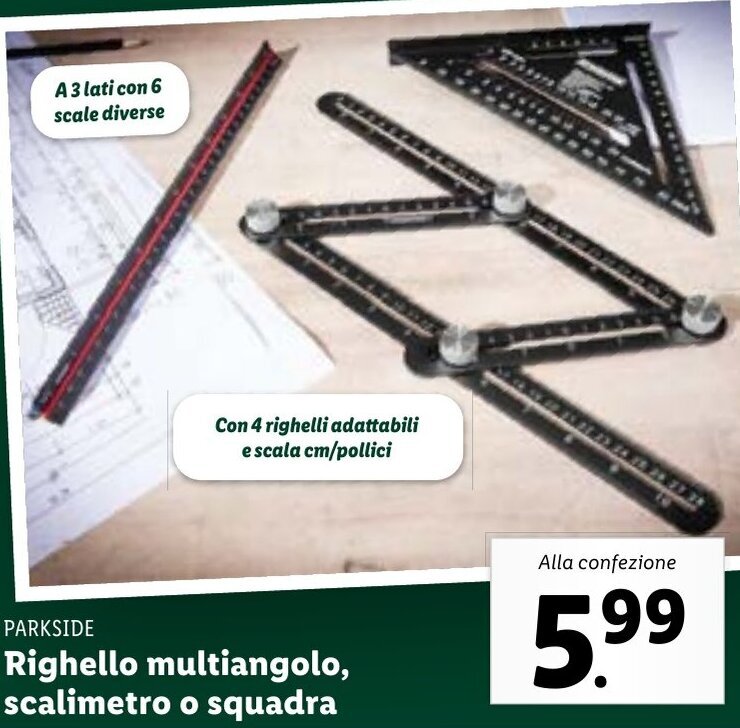 Righello Angolare Senrise - Regolabile Multiangolo, Per Falegnami, Piastrellisti E Fai Da Te - Foto 10