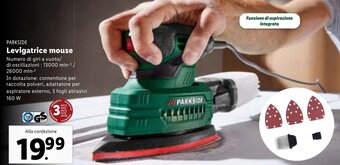 Lidl Parkside Levigatrice Mouse offerta