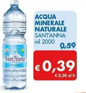 MD Discount Sant'Anna Acqua Minerale Naturale ml 2000 offerta