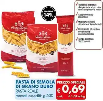 MD Discount Pasta Reale Pasta di Semola di Grano Duro g 500 offerta