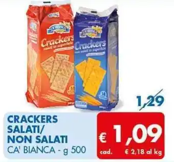 Ca' Bianca Crackers Salati/Non Salati g 500