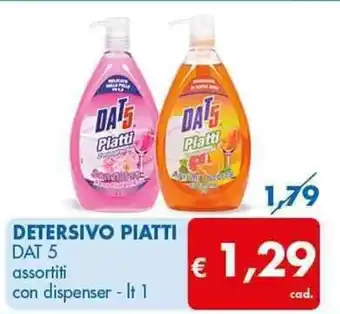 MD Discount Dat 5 Detersivo Piatti lt 1 offerta