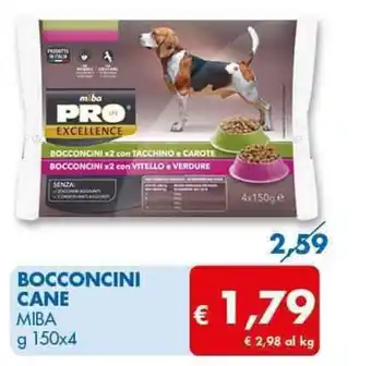 MD Discount Miba Bocconcini Cane g 150 x 4 offerta