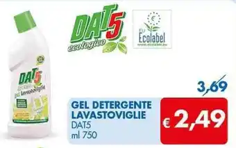 Dat 5 Gel Detergente Lavastoviglie ml 750