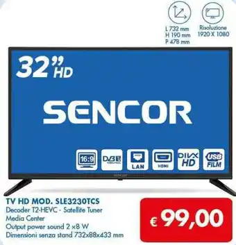 MD Discount Sencor TV HD MOD. SLE3230TCS offerta