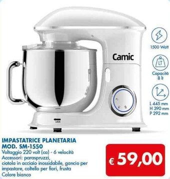 Camic Impastatrice Planetaria MOD. SM-1550