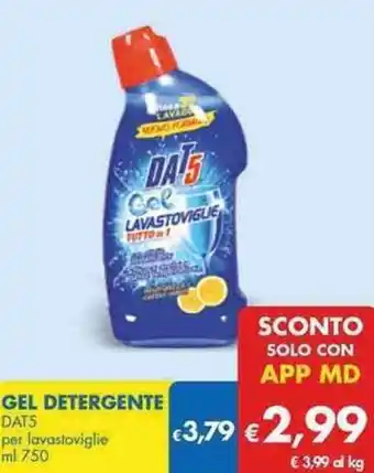MD Discount DAT5 Gel Detergente ml 750 offerta
