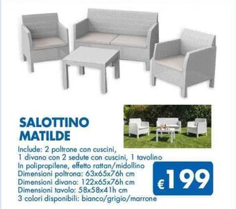 MD Discount Salottino Matilde offerta