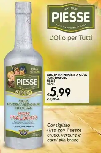 Piesse Olio Extra Vergine di Oliva 100% Italiano ml 750