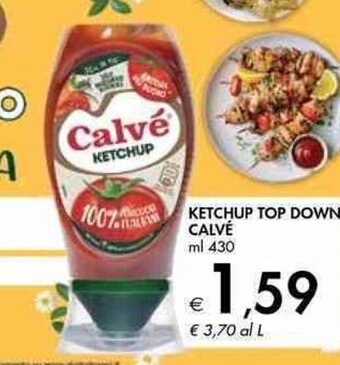 Bennet Calvé Ketchup Top Down 430 ml offerta
