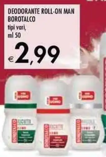 Bennet Borotalco Deodorante Roll-On Man ml 50 offerta