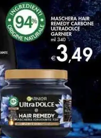 Garnier UltraDolce Maschera Hair Remedy Carbone ml 340