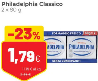 Coop Philadelphia Classico 2 x 80 g offerta