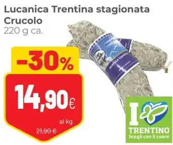 Crucolo Lucanica Trentina Stagionata 220 g ca.