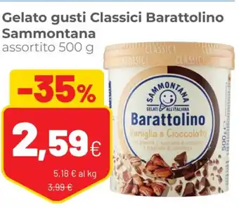 Coop Sammontana Gelato Gusti Classici Barattolino 500 g offerta