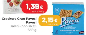 Coop Pavesi Crackers Gran Pavesi 560 g offerta