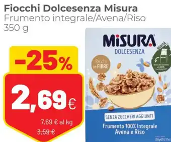 Coop Misura Fiocchi Dolcesenza 350 g offerta