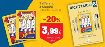 Coop Zafferano 3 Cuochi 4 buste - 0,60 g offerta