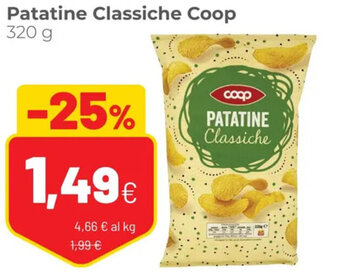Coop Coop Patatine Classiche 320 g offerta
