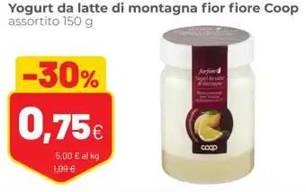 Fior Fiore Coop Yogurt da Latte di Montagna 150 g