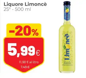 Coop Limoncè Liquore 25° - 500 ml offerta