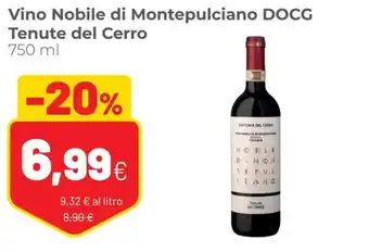 Coop Tenute del Cerro Vino Nobile di Montepulciano DOCG 750 ml offerta