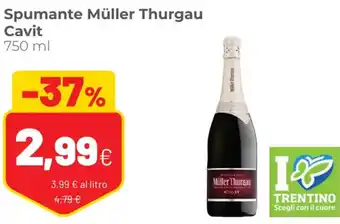 Coop Cavit Spumante Müller Thurgau 750 ml offerta