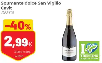 Coop Cavit Spumante Dolce San Vigilio 750 ml offerta