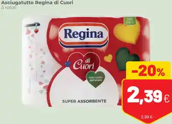 Coop Regina di Cuori Asciugatutto 3 Rotoli offerta