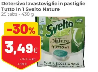 Coop Svelto Nature Detersivo Lavastoviglie In Pastiglie Tutto in 1 25 Tabs - 438 g offerta