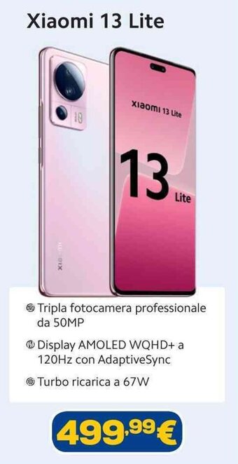 Euronics Xiaomi 13 Lite offerta