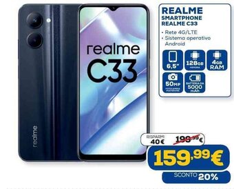 Euronics realme C33 Smartphone offerta