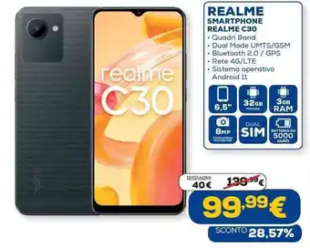 Euronics realme C30 Smartphone offerta