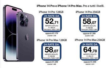 Euronics Apple iPhone 14 Pro Max 128GB offerta