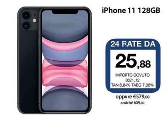 Euronics Apple iPhone 11 128GB offerta
