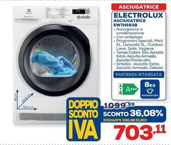 Electrolux Asciugatrice EW7H583B