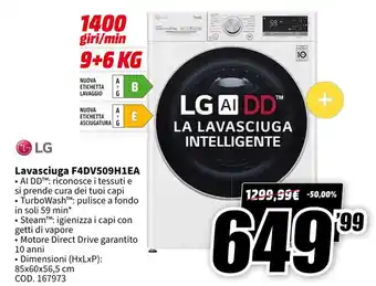 LG Lavasciuga F4DV509H1EA
