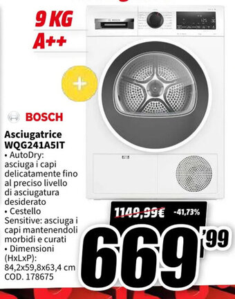 Bosch Asciugatrice WQG241A5IT