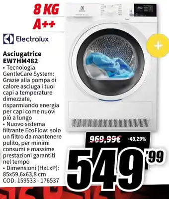 Electrolux Asciugatrice EW7HM482