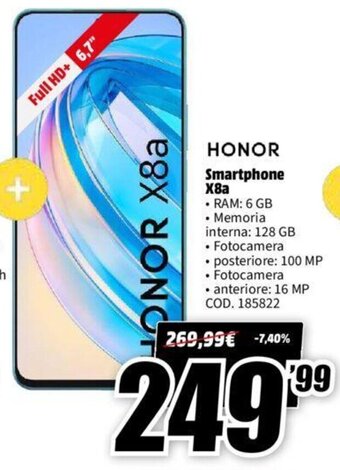 Honor Smartphone X8a